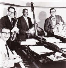 1958; the first image of the new Classic Quartet, shortly after Eugene Wright joined.  